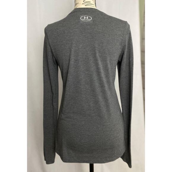Under Armor Gray Long Sleeve T-Shirt "Go Fight Cure" Cancer Small - Picture 4 of 6
